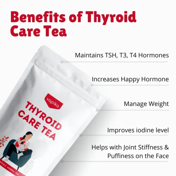 Vapika Thyroid Care Tea - Benefits for Hormonal Balance, Weight Management, and Joint Health